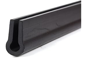 SHHMA Caoutchouc Profil U Joint De Protection Une Variété De Spécifications Au Choix, Noir,15mm x 30mm,Length:5m