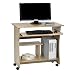 Produktbild CARO-Möbel Computertisch Schreibtisch PC Tisch REZI in Sonoma Eiche mit Tastaturauszug und Rollen, 80 cm Breit