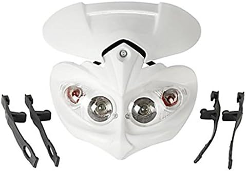 Universal LED Motorcycle Headlight Enduro Cross Lamp - white