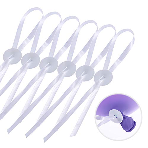 Preisvergleich Produktbild Goldge Ballonbänder Helium 50x Schnellverschlüsse Ballonbänder Ballonband für Ballon
