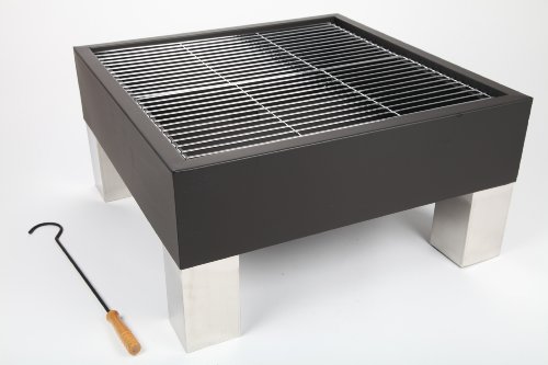 point-garden Feuerschale 68cm Gartengrill Grill Edelstahl (Füße) - 2
