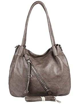 OBC DAMEN HAND-TASCHE Schultertasche Shopper Umhängetasche Henkeltasche Beuteltasche Hobo Bag