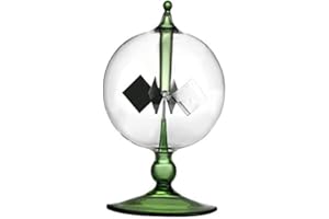 ICECHEN RadiomèTre à éNergie Solaire Verte Crookes Ailettes de D'éNergie Solaire de à Vent DéCoration de Bureau à