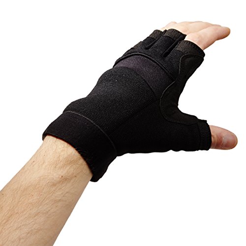 Lumaland Profi Fitnesshandschuhe Schwarz in verschiedenen Größen - 6