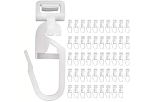 FiTspi Lot de 50 crochets de rideaux pour Volvo Man Iveco pour rail arrière de camion DAF106