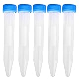 centrifuga de laboratorio dental y sus partes  5pcs Plastico 10ml Graduo Prueba De Laboratorio Tubo De Centrifuga Cilindro W / Tapas