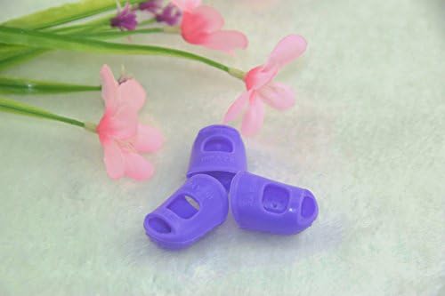 Fingertip Protectors Silicone Finger Guards (10pcs per pack), color Purple (SX)