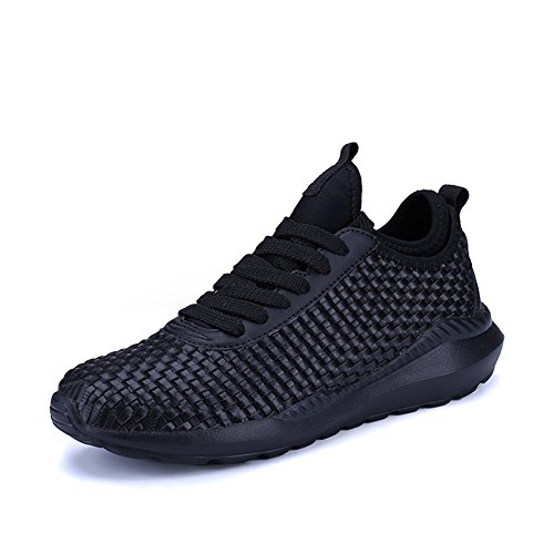 UBFen Sportschuhe Herren Laufschuhe Sneakers Turnschuhe Casual Atmungsaktives Sport Fitnessschuhe Trainers Schuhe Running Indoor Outdoorschuhe Weiß Schwarz