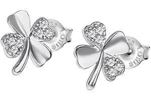 LOTUS SILVER Pendientes LP3108-4/1 Pure Essential Plata Trébol Circonitas engastadas Mujer