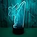 Produktbild LIUJINHAI Schlafzimmerbeleuchtung Dekoration kreative 3D LED visuelle Steigung Karate Schreibtischlampe USB Taekwondo Styling Nachtlicht Geschenk Kinder