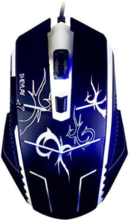 MITUTU-Optical game mouse, bright breath light big mouse , black