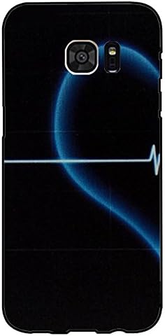 Couple Phone Case Cool Classics Fashion Love Heart ECG Phone Case Plastic Back Cover for All Popular Phone Models Samsung Galaxy S8 Plus