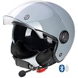 Sena ECONO-GW00M Casco Jet con Interfono Bluetooth, Bianco Brillante, M,  Certificato ECE : Amazon.it: Auto e Moto