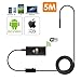 Produktbild Kabellos Endoskop, W-lan Borescope Video Inspektion Kamera mit 2 Megapixel Kamera mit 6 Einstellbar LED Licht zum beide Android und IOS Smartphone, IPhone, Samsung, Tablette, PC - Schwarz (5M)