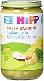 Hipp Pasta Bambini - Tagliatelle in Spinat-Käse-Sauce