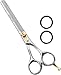 Utopia Care 6.5" Professional Barber Thinning / Texturizing Scissors triple Ring with adjustable tension and finger inserts