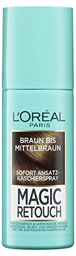 L'Oréal Paris Magic Retouch Ansatz-Kaschierspray, Braun bis Mittelbraun, 1er Pack (1 x 75 ml)
