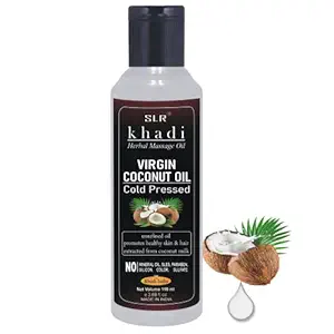 SLR Khadi Cold Pressed Virgin Coconut Oil For Hair & Baby Massage 110 ml