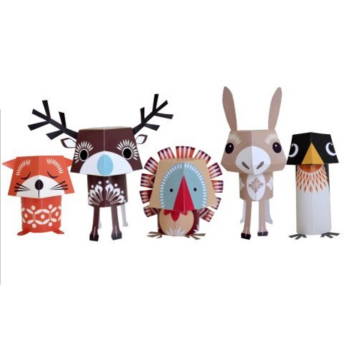 Preisvergleich Produktbild Festive Friends Papier Tiere