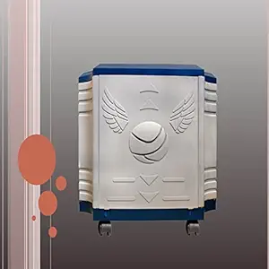 POWEREST Inside Powerful Outside Beautiful Trolley for Inverter and Battery (WhiteBlue)