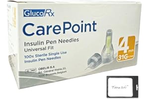TETRA-SOLE Carepoint Diabetic Insulin Pen Tips 4mm 31G