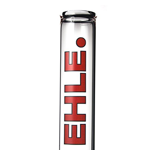EHLE Bong 1000 ml Wasserpfeife (Gerade, Rot) - 3