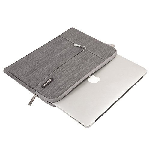 MOSISO Laptop Hülle, Denim Stoff Tasche Tasche für 11 – 11,6 Zoll Acer Chromebook 11, C740, C720, C720P / HP Stream 11 / MacBook Air / Samsung Chromebook 2 / Notebook-Computer, Grau - 5