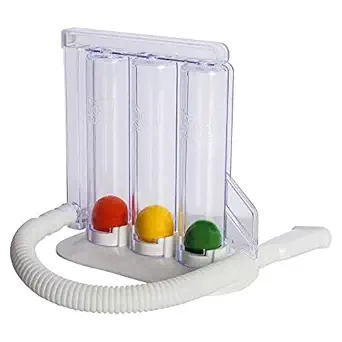 D-NIJ HEALTHCARE  3-Chamber Incentive Spirometer or Breathing Lung Respiratory Exerciser.
