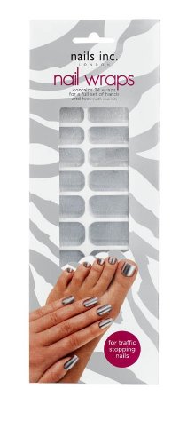 Nails Inc Solid Chrome Nail Wraps - Pack of 24 Wraps