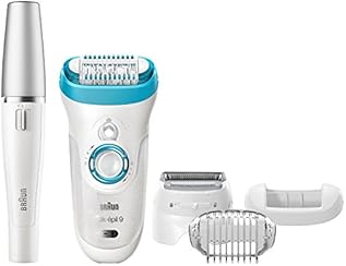 Silk Epil 9-558 Women's Wet and Dry Cordless Epilator with 5 Extras - Including Bonus Face Epilator