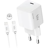 Bix BX1P46G GaN 45W Type-C PPS/AVS Destekli Hızlı Şarj Cihazı ve 1.2 Metre 3A Type-C Kablo Beyaz