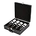 Produktbild Wine Storage Box - Leder tragbare Reise Weinkiste für vier Flaschen Wein Leder Gift Box, Champagner oder Whisky, Luxus Weinflasche Geschenkkarton Halten Sie für Wein