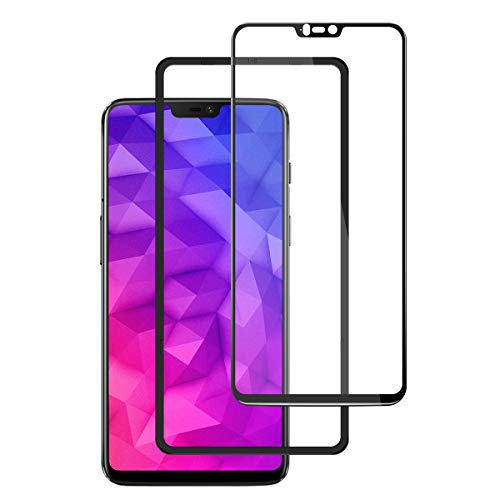 AceTend OnePlus 6 Protector de Pantalla, OnePlus 6 Cristal Templado [Caso amistoso] Marco Fijo Cobertura Completa, Fácil Instalación-3D Curvado