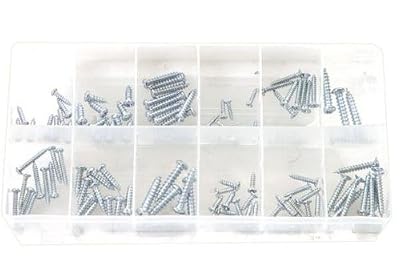 Rolson 61294 Assortiment de vis à métal et à bois (180 pièces)