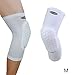 Produktbild KIROLAK Volleyball & Basketball Knieschoner, kurzer Typ Wabenbein Knie Ärmel Beschützer verstärken Knieschoner Crashproof Bein Knie Schutzhülle Stütz Ärmel Guard Weiß - Größe M