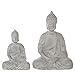 Produktbild Figur Buddha Spirit, Keramik, matt grau, 35 cm