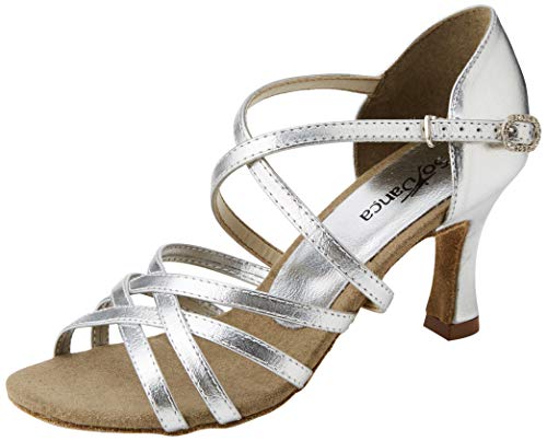 So Danca Damen Bl164 Standard- & Latintanzschuhe, Silber Silver, 37/38 EU