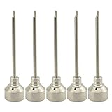 Tamaño 89mm Marcador Guajave 5 Piezas 18mm Titanio Clavo Gr 2 Carburador Tapón con un Agujero 89mm Marcador Titanio Clavo Clavo para Cristal Bong Tubería de Agua