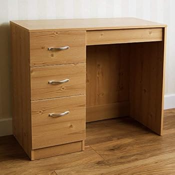 Home Discount Vida Designs Pine Computer Desk 3 Drawer Riano