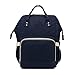 Produktbild Nosterappou Mamabeutel Schulter Multifunktions-Reisetasche große Kapazität Mutter Tasche Mutter Baby Mutter aus Stillen Mode Rucksack Mode strapazierfähige Handtasche (Farbe : Dunkelblau)