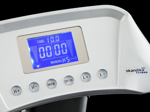 skandika Vibration Plate 1400 klappbar inklusive Trainingsbänder mit großer rutschsicheren Trainingsfläche, kraftvoller 3D-Vibration, kompakte Abmessungen, weiß - 7