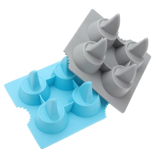 Coques pour glaçons en forme d’ailerons de requin en silicone - 2