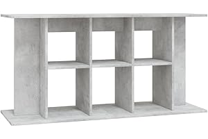 vidaXL Engineered Wood Aquarium Stand - Spacious Storage - Stylish Grey Design - Sturdy Construction - Precise 120x40x60 cm Dimensions - No Fish Tank Included
