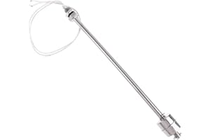 Vogueing Tool HA2304C Floating Switch, Vertical Liquid Water Level Sensor, L250mm Stainless Steel Float Switch Used for Pump/Indicator/Alarm/Electrical/Drainage/Level Control