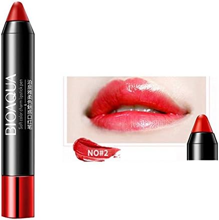 Clearance!!! Lipliner Sunday77 Moisturizing Lipstick Cosmetic Long Lasting Lip Gloss Temperature Changing Moisturizing Lip Balm for Women Girls (Lipstick, 02#)