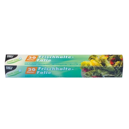 Papstar 14110 Frischhaltefolie, LDPE-Folie, silber, 30 x 29 x 30 cm,