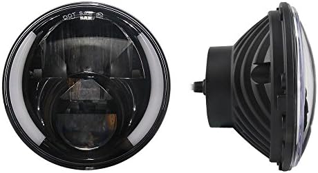NIGHTEYE 7 " 30W LED Headlight Round DRL Hi/Lo Beam for JEEP Wrangler JK/TJ/CJ/Hummer , 2pcs