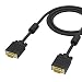 Produktbild ICZI VGA zu VGA Kabel, mit anti-interference magnetischer ring, vergoldet Stecker, Auflösungen bis 1080p, Schwarz (1.8M)