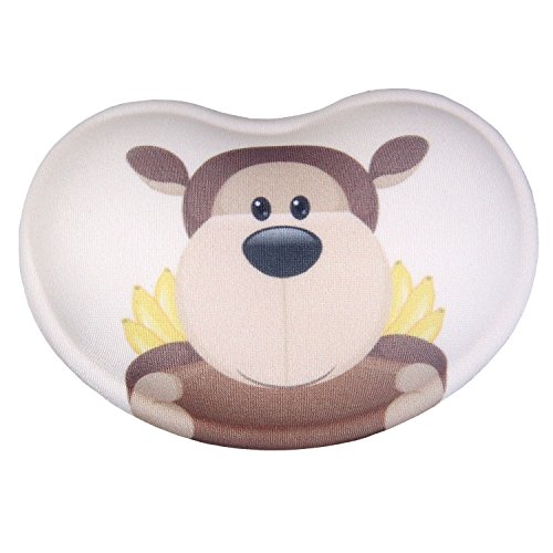 HIMRY weiche Handballen Auflage, Ergonomisch geformte Silikon Handauflage, Gel Handgelenkauflage mit Lustigem Cartoon Motiv, Rutschfeste Flex Auflage, Brauner Orang-Utan, KXC5113 browngorilla