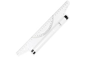 NOTHERS Haihaz,Regla Rodante,Regla Multiusos Regla de Escala,Regla Paralelas de Dibujo,Regla de ángulo métrico,Regla paralela rodante,30 cm regla de rodillo de medición,Regla Paralelas de Dibujo